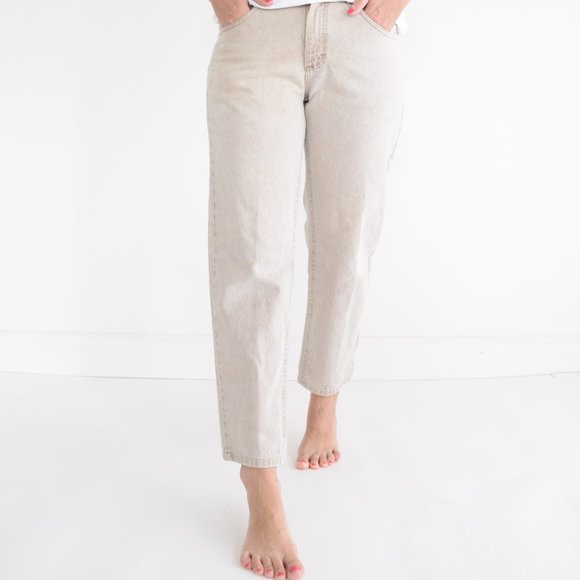 Lee Cream Straight Leg Denim Jeans - Picture 1 of 16